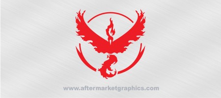 Pokemon Go Red Team Valor Decal